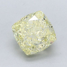 1,59-Carat Yellow Cushion Cut Diamond