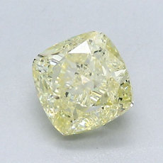 1,50-Carat Yellow Cushion Cut Diamond