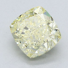 2,21-Carat Light Yellow Cushion Cut Diamond