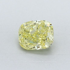 Diamant  jaune intense Taille coussin de 1,08 carat