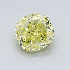 Diamant  jaune intense Taille coussin de 1,07 carat