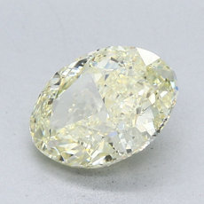 3.10-Carat Light Yellow Oval Cut Diamond