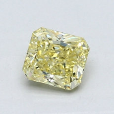 0.74-Carat Intense Yellow Radiant Cut Diamond