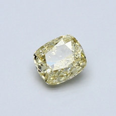 0.52-Carat Brownish Yellow Cushion Cut Diamond
