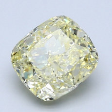 2.40-Carat Yellow Cushion Cut Diamond