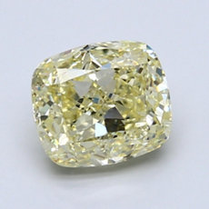 1.78-Carat Yellow Cushion Cut Diamond