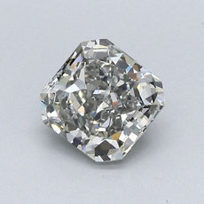 Diamante de talla radiante color Gris fantasía de 0.86 quilates