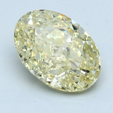 Diamant taille ovale jaune 3,03 carats