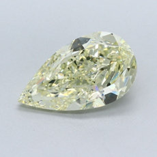 5.08-Carat Light Yellow Pear Shaped Diamond