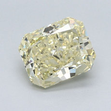 Diamante de talla radiante de 2.54 quilates de color amarillo