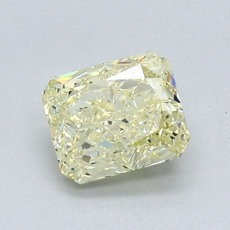 Diamante de talla radiante de 1.13 quilates de color amarillo