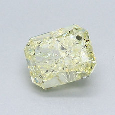 Diamante de talla radiante de 1.11 quilates de color amarillo
