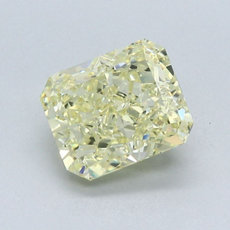 Diamante de talla radiante de 2.01 quilates de color amarillo