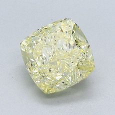 2.02-Carat Yellow Cushion Cut Diamond