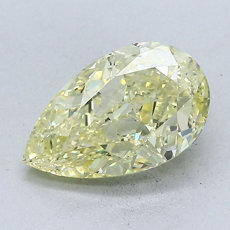 2.00-Carat Yellow Pear Shaped Diamond