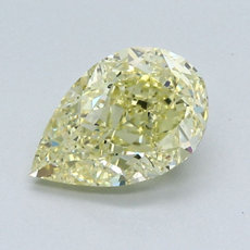 2.02-Carat Yellow Pear Shaped Diamond