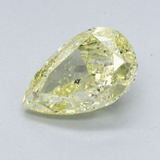 Diamante en forma de pera de 3.01 quilates de color amarillo