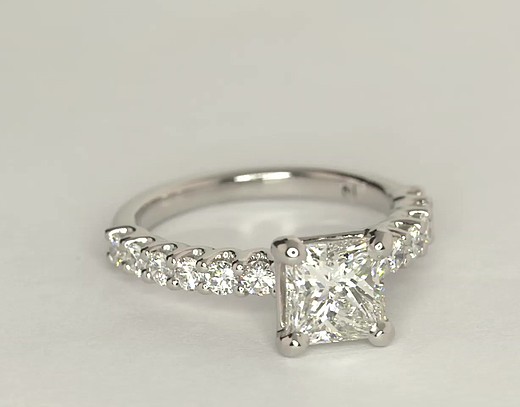 Luna Diamond Engagement Ring in Platinum (1/2 ct. tw.) | Blue Nile