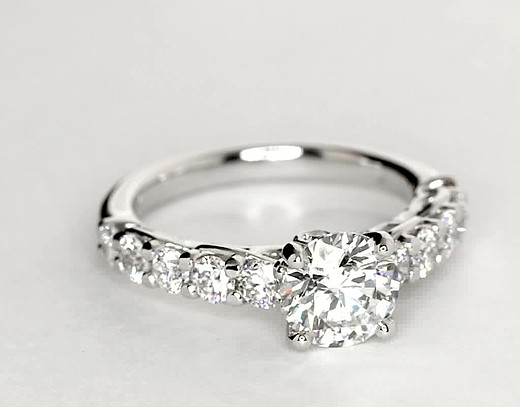 Colin Cowie Cathedral Diamond Engagement Ring in Platinum (3/4 ct. tw ...