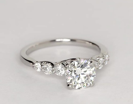 Monique Lhuillier Adoration Floating Diamond Engagement Ring in ...