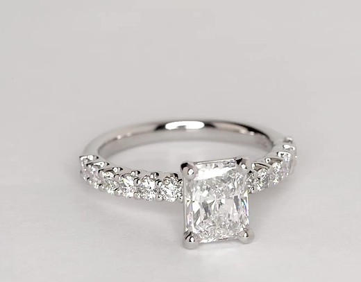 Luna Diamond Engagement Ring in Platinum (1/2 ct. tw.) | Blue Nile