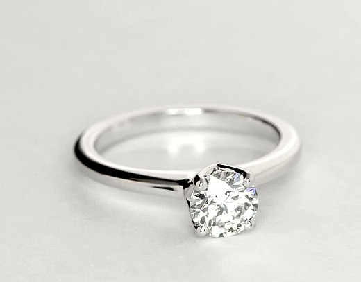 0.62 Carat Diamond Monique Lhuillier Solitaire Engagement Ring ...