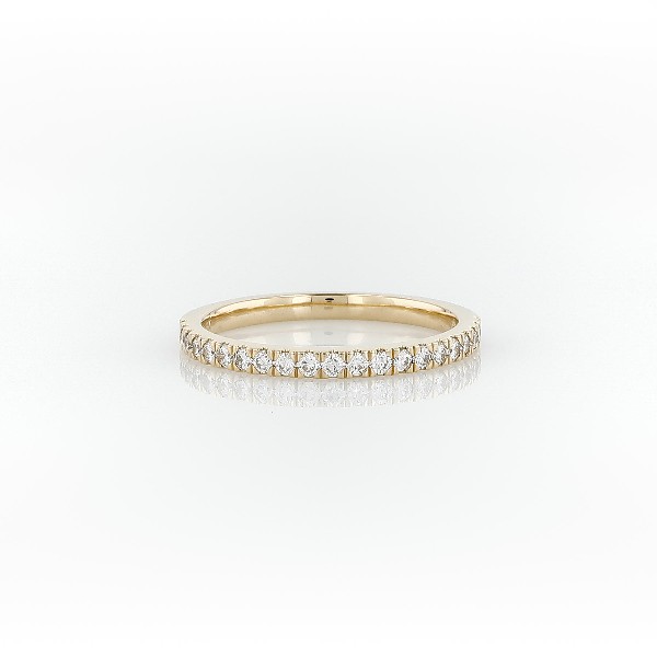 Petite Pavé Diamond Ring in 18k Yellow Gold (0.26 ct. tw.)