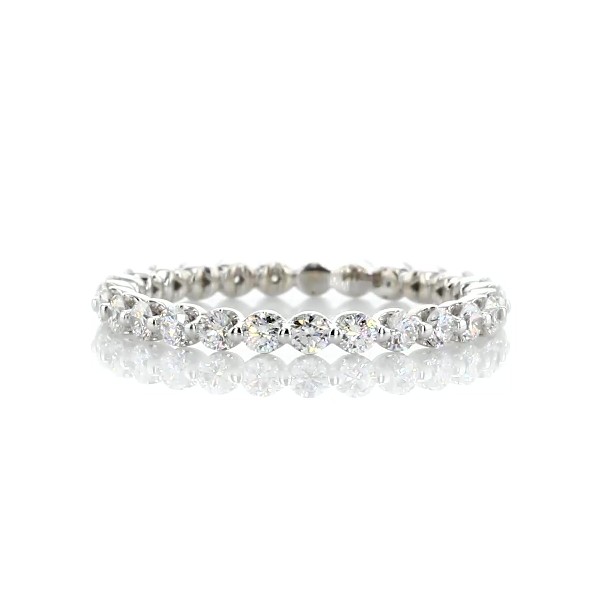 Floating Diamond Eternity Band in 14k White Gold (3/4 ct. tw.)