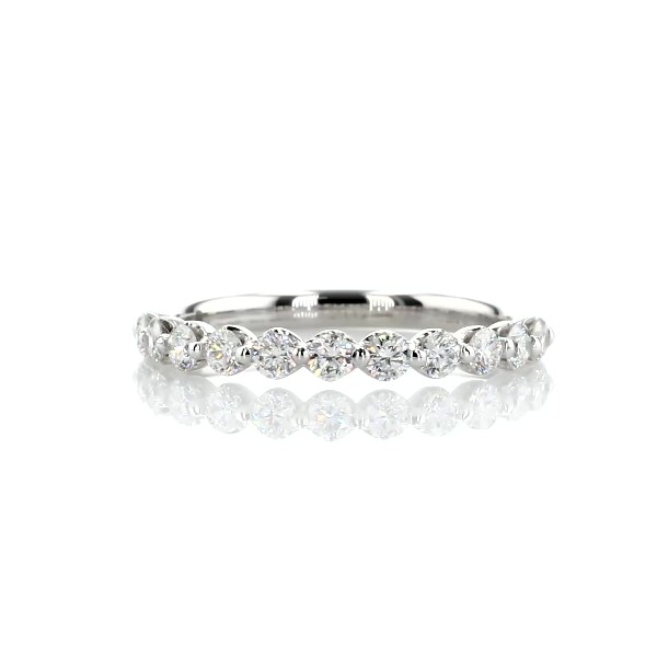 Floating Diamond Wedding Ring in 14k White Gold (1/2 ct. tw.)