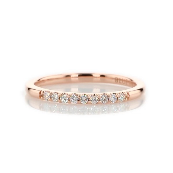 Petite Diamond Ring in 14k Rose Gold (1/10 ct. tw.)
