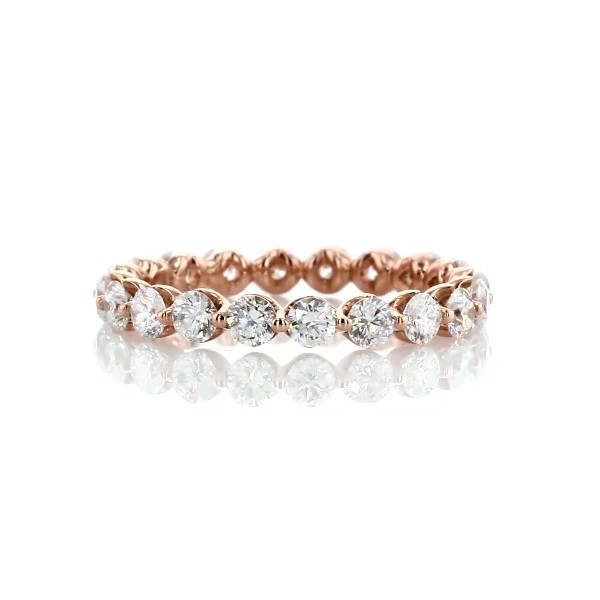 Floating Diamond Eternity Band in 14k Rose Gold (1 1/2 ct. tw.)