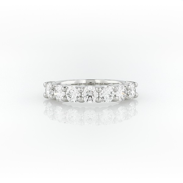 Blue Nile Signature Comfort Fit Seven-Stone Diamond Ring in Platinum (1.5 ct. tw.)