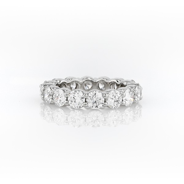 Blue Nile Signature Comfort Fit Diamond Eternity Ring in Platinum (3 5/8 ct. tw.)