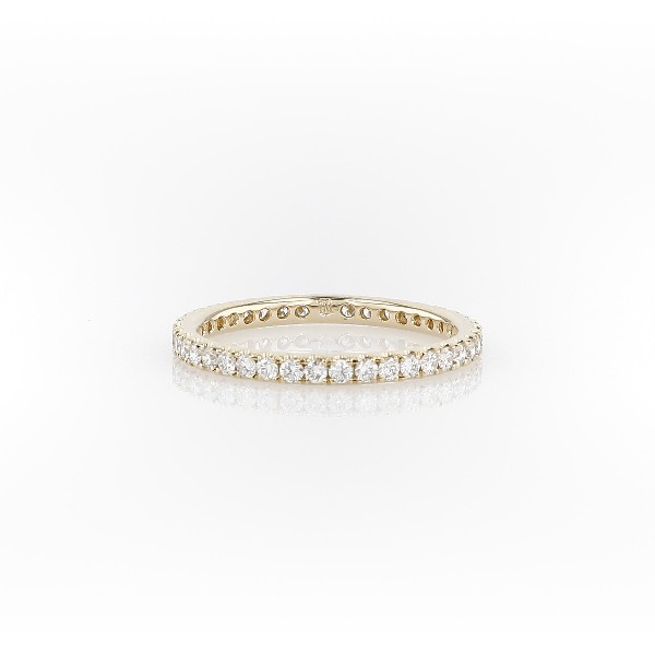 Riviera Pavé Diamond Eternity Ring in 18k Yellow Gold (1/2 ct. tw.)