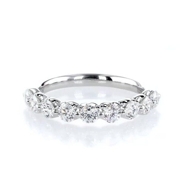 Floating Diamond Wedding Ring in 14k White Gold (0.96 ct. tw.)