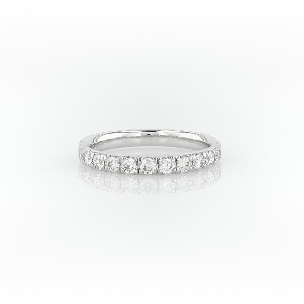Riviera Pavé Diamond Ring in 14k White Gold (0.50 ct. tw.)