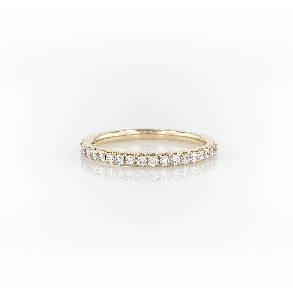 Riviera Pavé Diamond Ring in 18k Yellow Gold (1/4 ct. tw.)