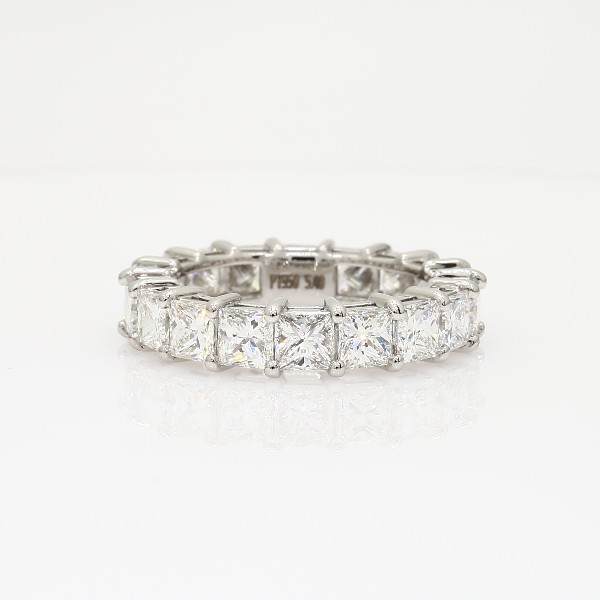 Princess Cut Diamond Eternity Ring in Platinum (5.50 ct. tw.) | Blue Nile