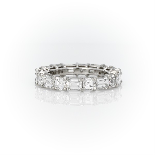 The Gallery Collection™ Emerald-Cut and Asscher-Cut Diamond Eternity Ring in Platinum (4 ct. tw.)