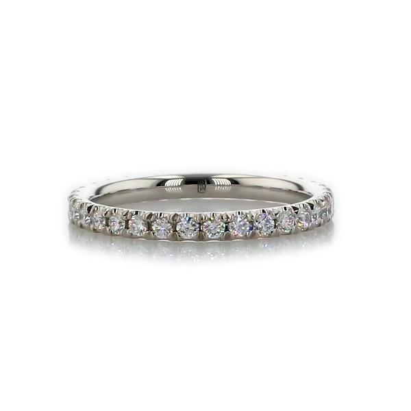 The Gallery Collection™ Pavé Diamond Eternity Ring in Platinum (5/8 ct ...