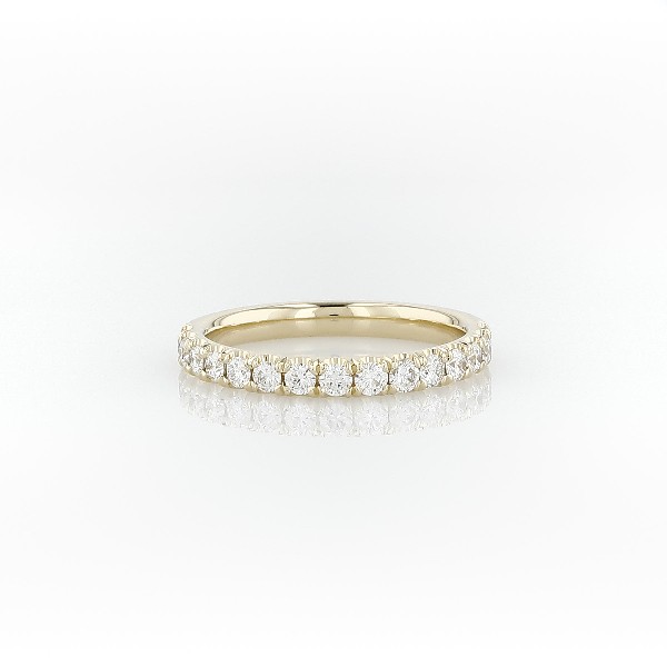 Scalloped Pave Diamond Ring in 18k Yellow Gold (1/2 ct. tw.)