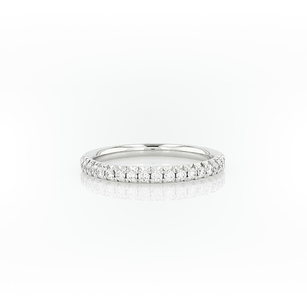 French Pavé Diamond Ring in Platinum (0.24 ct. tw.)