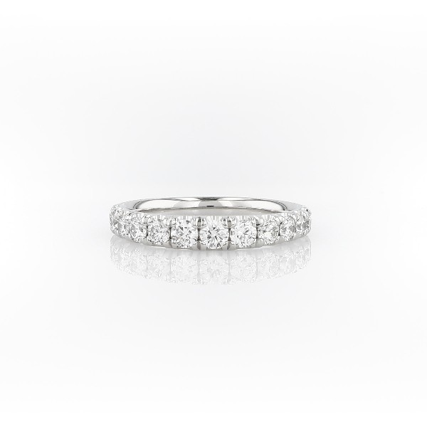 Graduated Tazza Pave-Set Diamond Ring in Platinum (0.73 ct. tw.)
