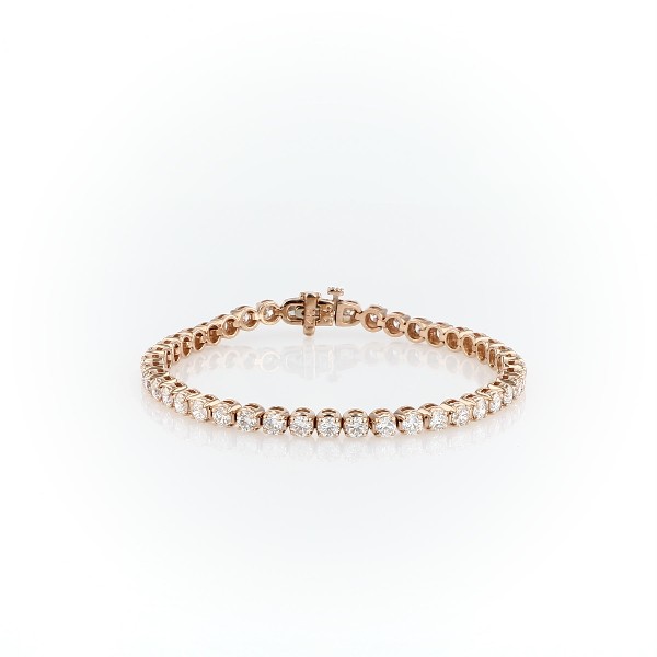 Diamond Tennis Bracelet in 14k Rose Gold (7 ct. tw.) | Blue Nile