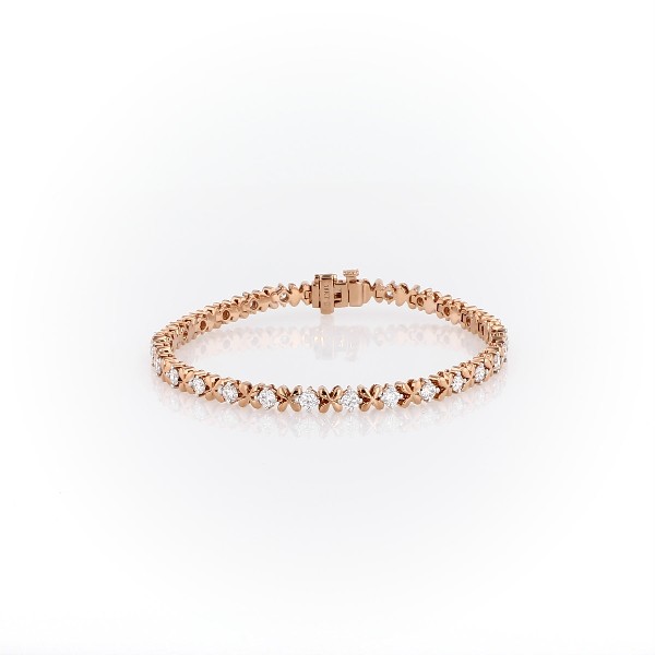 Blue Nile Studio Rose Petal Diamond Bracelet in 18k Rose Gold (2.5 ct. tw.)