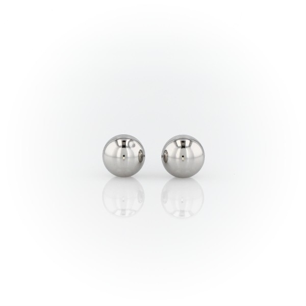 Ball Stud Earrings in Platinum (6mm)