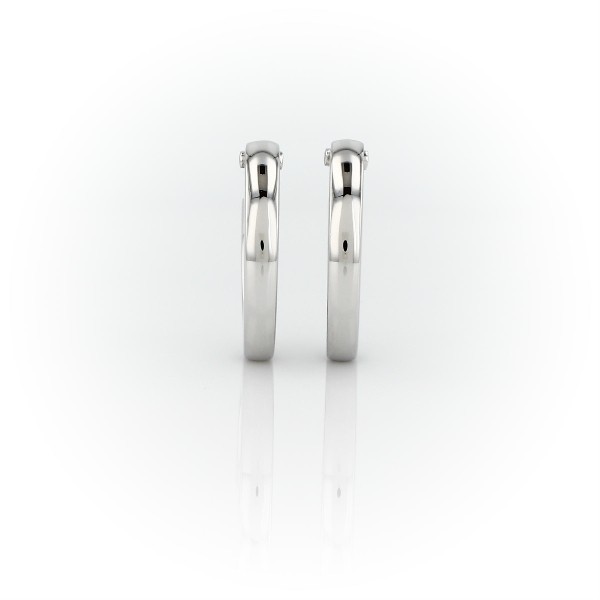 Hoop Earrings in Platinum (2.4 x 15.5 mm)