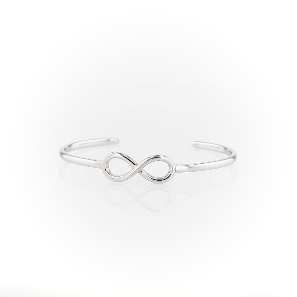 7.5" Infinity Cuff Bracelet in Sterling Silver
