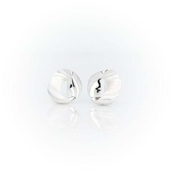 Abstract Loop Studs in Sterling Silver