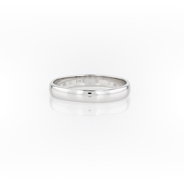 14k 白金經典結婚戒指（3 毫米）